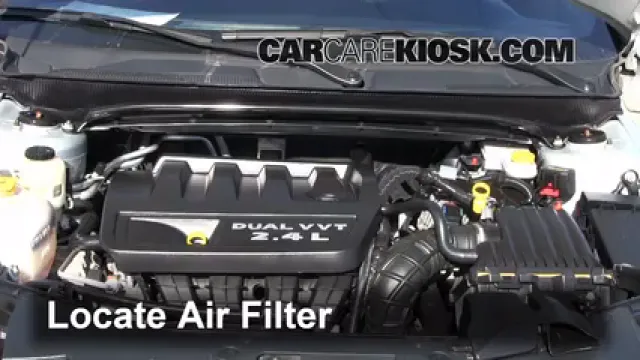 2012 Chrysler 200 LX 2.4L 4 Cyl. Sedan (4 Door) Air Filter (Engine) Replace